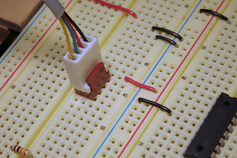 Connections under adapter